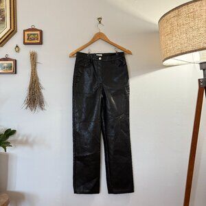 Wilfred Melina Cropped Pant Vegan Leather Black Size 2